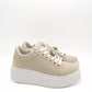 Gaia Shoes E700 Sneakers donna platform con dettaglio gioiello