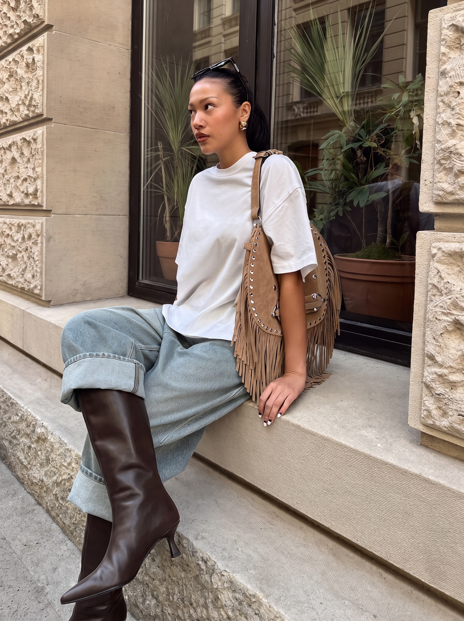 Gaia Shoes Marisa stivali alti con punta affusolata